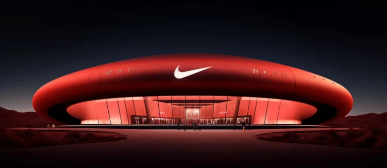 Nike's new stadium features a striking giant red dome, highlighted in the "Top Valuable Brands in the World 2023" report.