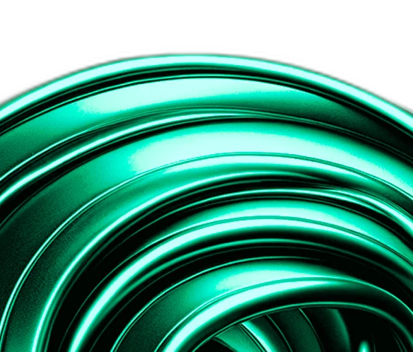A spiral on a green and black background, symbolizing the Public Relations Service Element.