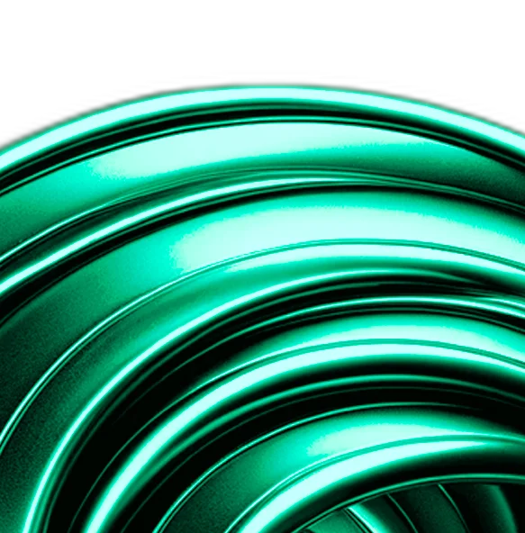 A spiral on a green and black background, symbolizing the Public Relations Service Element.